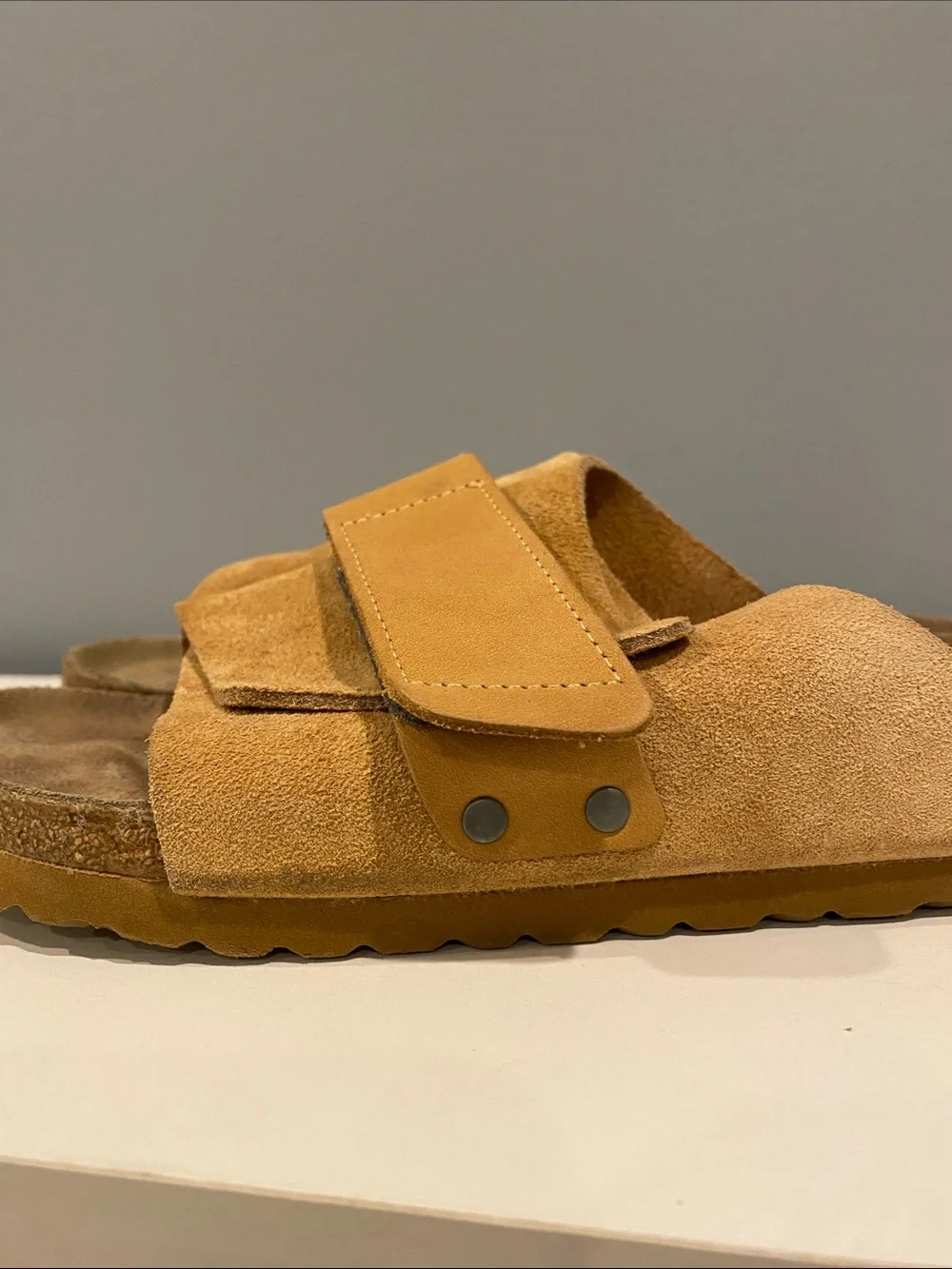 Birkenstock Kyoto Suede Sandal in Clay